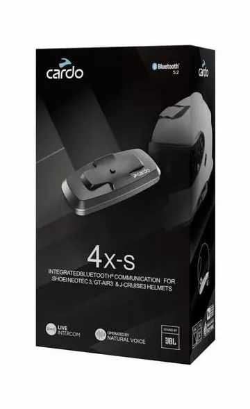 Cardo 4X-S Shoei Gen 3, vue principale