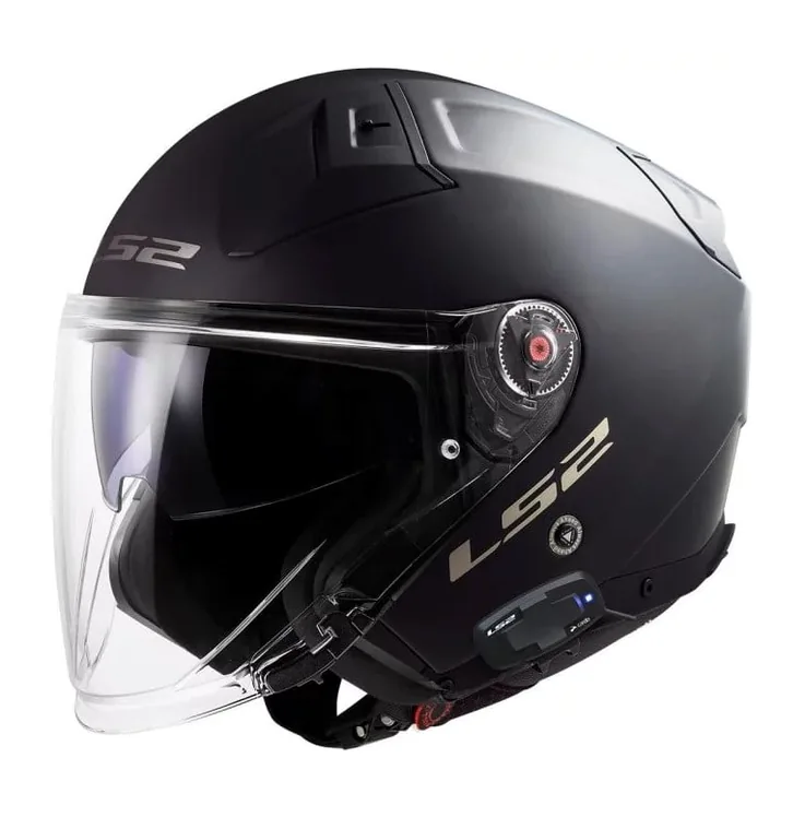 LS2 Infinity 2 avec intercom Cardo 4X, vue principale